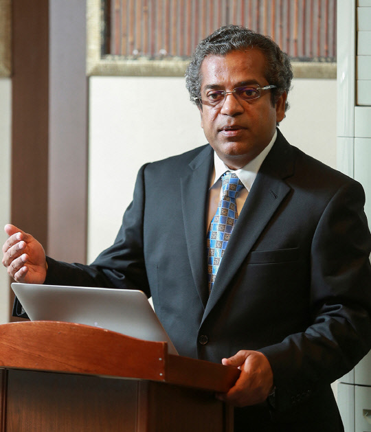 수드하카르 라마크리슈나 펄스시큐어 대표(CEO, 사진)가 6일 방한해 '클라우드 시큐어' 전략을 발표했다. 인성디지탈 제공